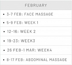 Sirichan Clinic & Massage Center - Feb Course Calendar