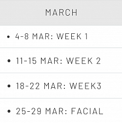 Sirichan Clinic & Massage Center - March Courses Calendar